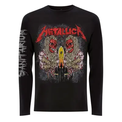 men's t-shirt long sleeve Metallica - Sanitarium - Black