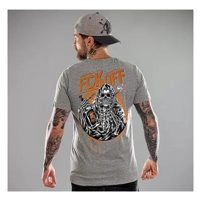 men's t-shirt HYRAW - GREY FCK OFF