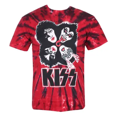 t-shirt metal men's Kiss - BURST - LIQUID BLUE