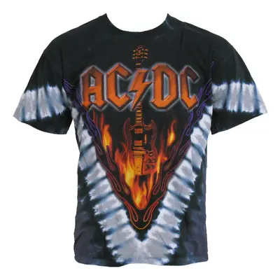 t-shirt metal men's AC-DC - Hells Bells - LIQUID BLUE