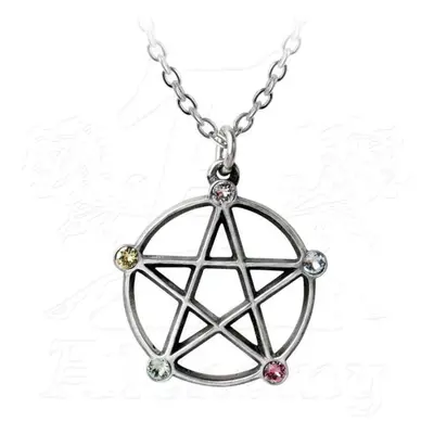 collar ALCHEMY GOTHIC - Wiccan Elemental Pentacle