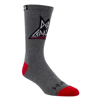 DEF LEPPARD socks - TRIANGLE LOGO CREW - CHARCOAL HTR.- PERRI´S SOCKS