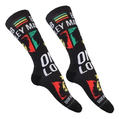 BOB MARLEY Socks - ONE LOVE DYE SUB - BLACK - PERRI´S SOCKS