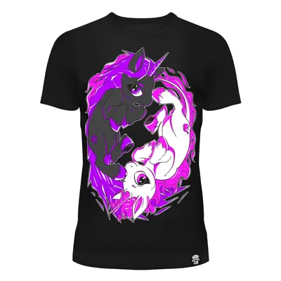 women's t-shirt CUPCAKE CULT - FIRE & ICE - BLACK