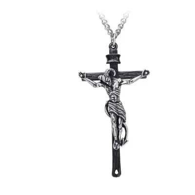 Pendant necklace ALCHEMY GOTHIC - Crucifaustan - Pewter