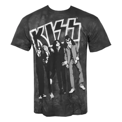 t-shirt metal men's Kiss - DRESSED TO KILL - LIQUID BLUE