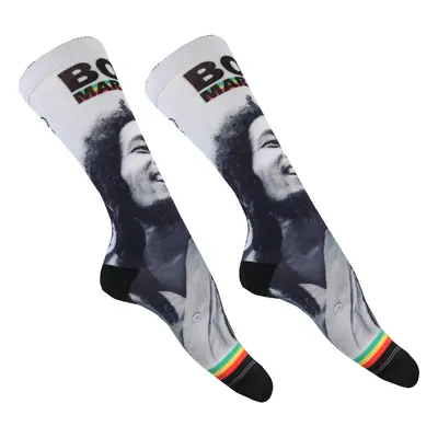 socks BOB MARLEY - KING OF RAGGAE DYE SUB - WHITE - PERRI´S SOCKS