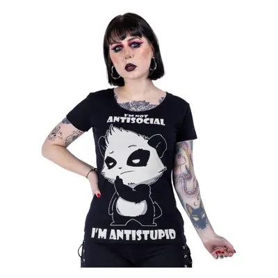 t-shirt KILLER PANDA - ANTISOCIAL - BLACK