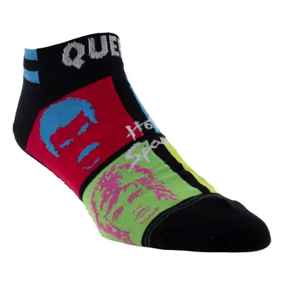 socks QUEEN - SILHOUETTE MULTI COLOR PORTRAITS - BLACK - PERRI´S SOCKS