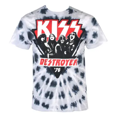 t-shirt metal men's Kiss - DESTROYER '76 - LIQUID BLUE