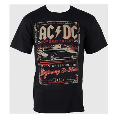 t-shirt metal men's AC-DC - Speedshop - LIQUID BLUE