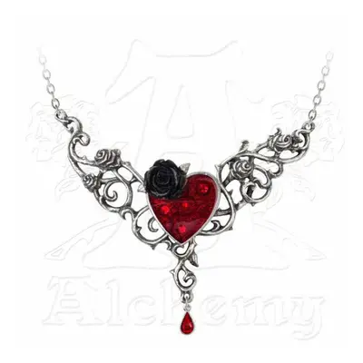 necklace ALCHEMY GOTHIC - The Blood Rose Heart