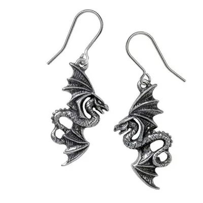 Earrings ALCHEMY GOTHIC - Flight of Airus - Pewter