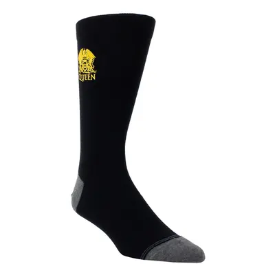 QUEEN socks - GOLD CREST CREW - BLACK - PERRI´S SOCKS