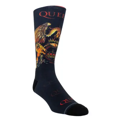 socks QUEEN - FULL COLOR CREST DYE SUB - BLACK - PERRI´S SOCKS