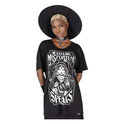 t-shirt KILLSTAR - Madame Misfortune Relaxed - Black