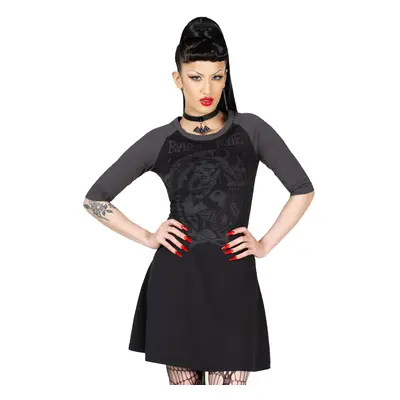 women's dress KILLSTAR - Bad The Bone - Black