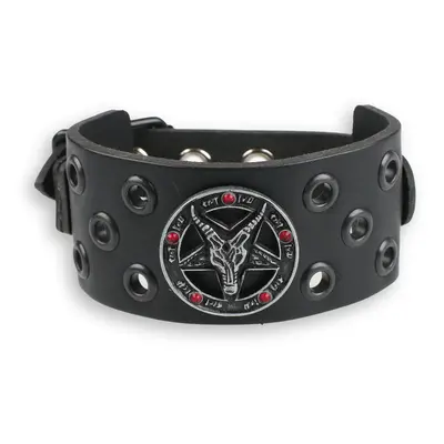 bracelet Baphomet - black - crystal red