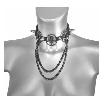 Collar around the neck (shoe harness) Triple Chain Inverted Cross Boot Strap