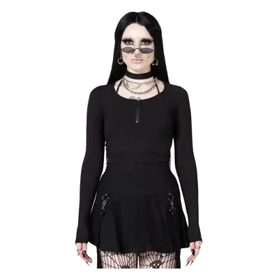 women's long sleeve t-shirt (top) KILLSTAR - Lune Sting Ribbed - Black