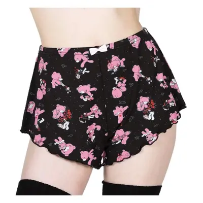 women's shorts (pajamas) KILLSTAR x GLOOMY the Naughty Grizzly - I Was Gloomy - Black