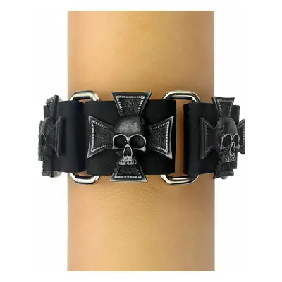 bracelet TRIPLE SKULL CROSS