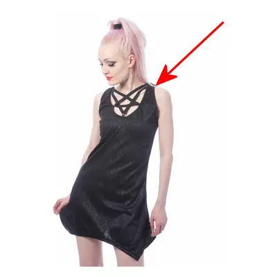 women's dress HEARTLESS - IMANI - BLACK - DAMAGED