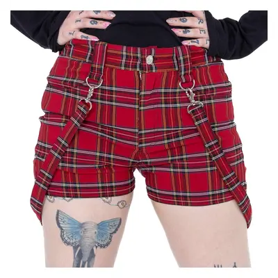 women's shorts HEARTLESS - ECHO - RED TARTAN