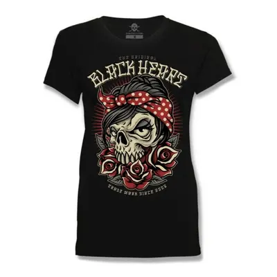 women's t-shirt BLACK HEART - ALLEN - BLACK