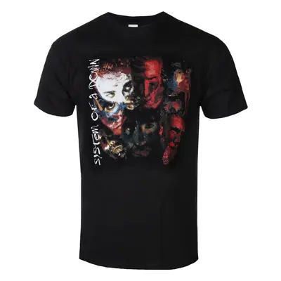 t-shirt metal men's System of a Down - PAINTED FACES - PLASTIC HEAD