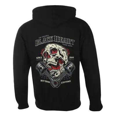 men's sweatshirt BLACK HEART - FLAME PISTON - BLACK