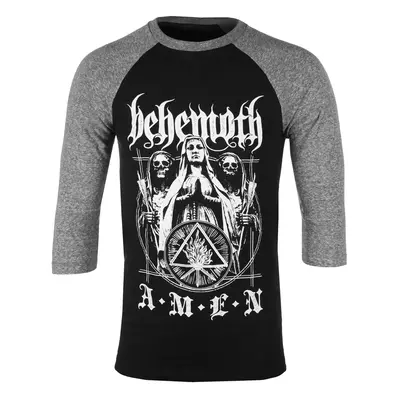 men's t-shirt with 3/4 sleeves Behemoth - Amen - Black/Grey - KINGS ROAD