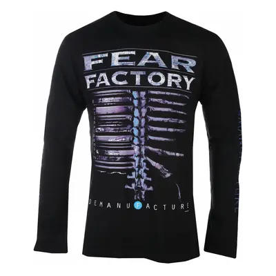 men's long-sleeved t-shirt FEAR FACTORY - DEMANUFACTURE CLASSIC - BLACK - PLASTIC HEAD