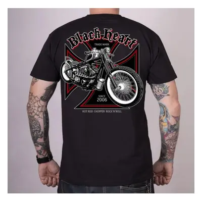 men's t-shirt BLACK HEART - GRINDER - BLACK