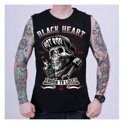 men's tank top BLACK HEART - BUDDY - BLACK