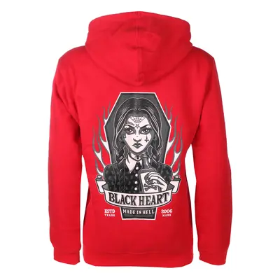 women's sweatshirt BLACK HEART - WEDNESDAY - RED