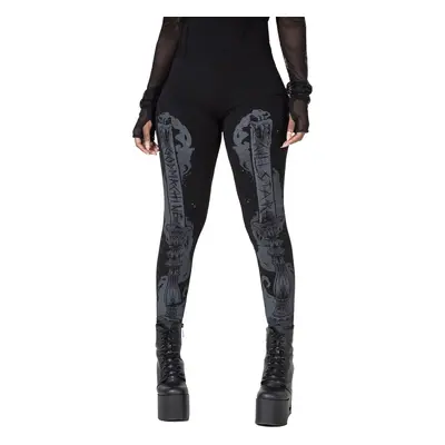 women's pants (leggings) KILLSTAR - Candelabrum - Black