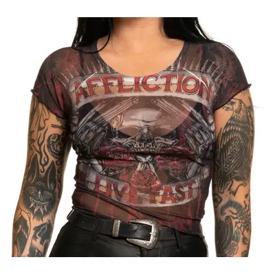 women's t-shirt (top) AFFLICTION - HOLLOW POINT