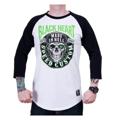 men's t-shirt BLACK HEART - DESOLATE RG - WHITE