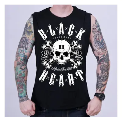 men's tank top BLACK HEART - BULLET - BLACK