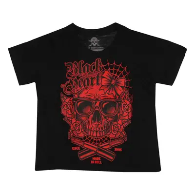 children's t-shirt BLACK HEART - DEAD BEAUTY - BLACK