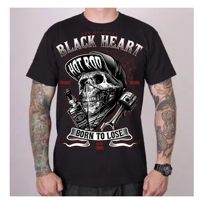 men's t-shirt BLACK HEART - BUDDY - BLACK