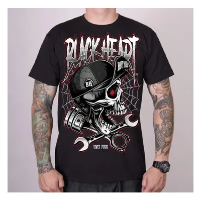 men's t-shirt BLACK HEART - RIOT - BLACK