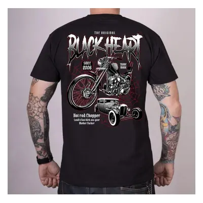 men's t-shirt BLACK HEART - MACHINES - BLACK