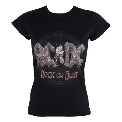 t-shirt metal women's AC-DC - Rock or Bust - ROCK OFF