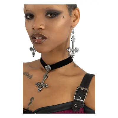 earrings KILLSTAR - Crossed Fates - Silver