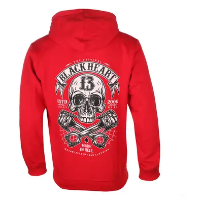 men's sweatshirt BLACK HEART - RIDER - RED