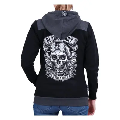 women's sweatshirt BLACK HEART - MISS MURDER - BLACK