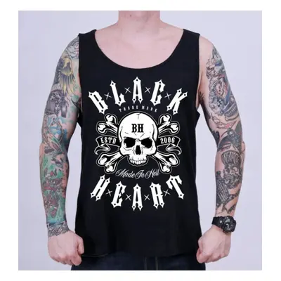 men's tank top BLACK HEART - BULLET - BLACK