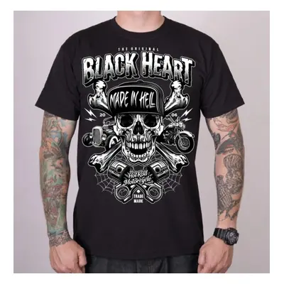 men's t-shirt BLACK HEART - SINNER - BLACK